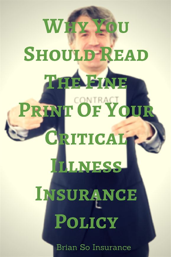 fine print critical illness insurance