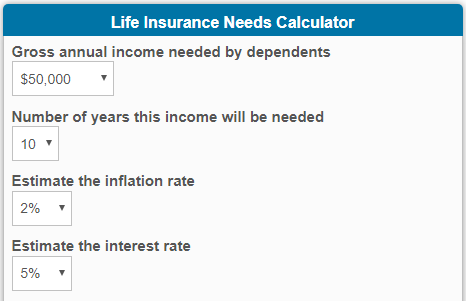 term4sale insurance calculator