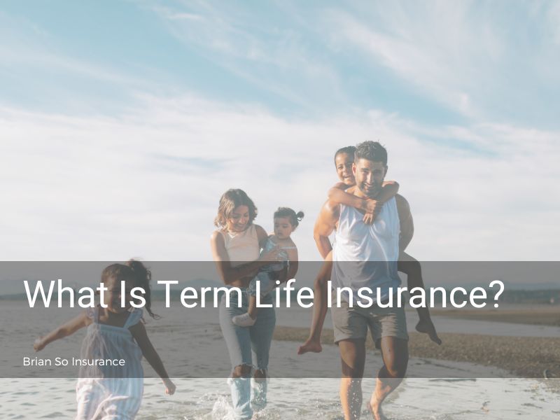 what-is-term-life-insurance-family-of-five-on-beach