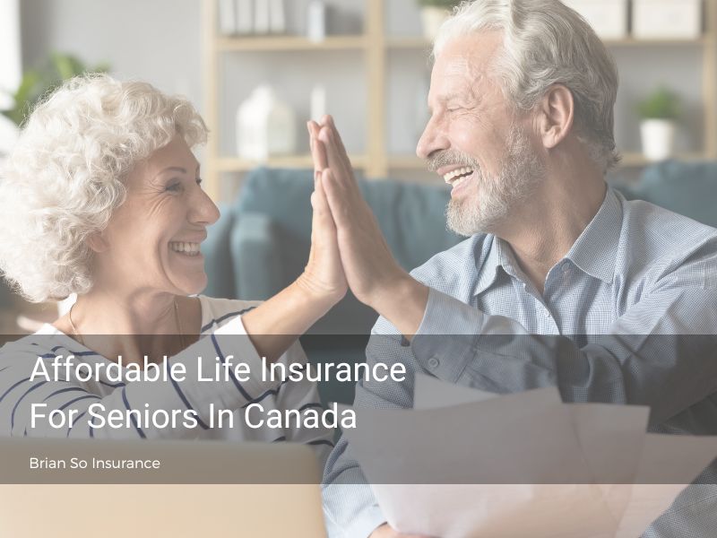 Affordable Life Insurance For Seniors In Canada 1 life-insurance-for-seniors-elderly-couple-high-five-smiling